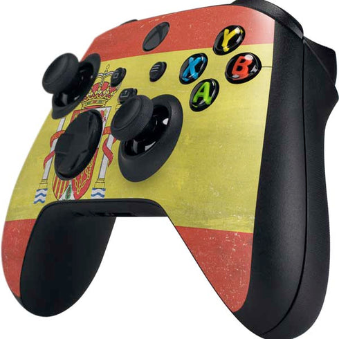 Spain Flag Distressed Xbox Series X Controller Skin